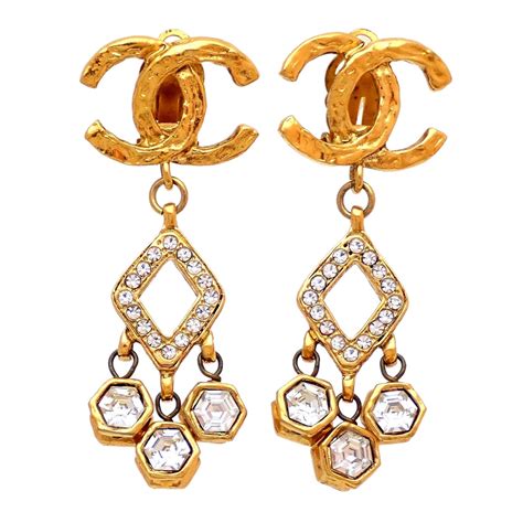 cc chanel replica earrings|authentic chanel cc earrings.